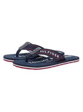 Ciabatte Tommy Hilfiger Sporty blu marino per uomo