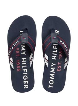 Ciabatte Tommy Hilfiger Sporty blu marino per uomo