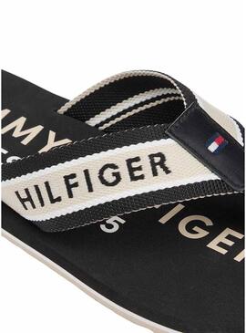 Ciabatte Tommy Hilfiger Sporty nere da uomo