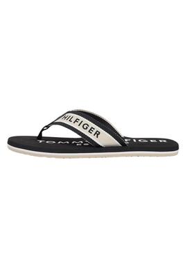 Ciabatte Tommy Hilfiger Sporty nere da uomo