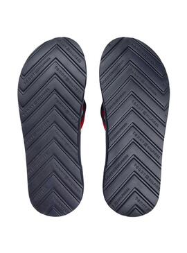 Ciabatte Tommy Hilfiger Molded blu scuro per uomo.