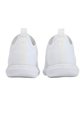 Sneakers Tommy Hilfiger Knit Extralight bianche da donna.
