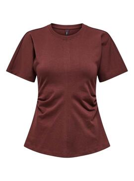Maglietta Only Marie bordeaux per donna