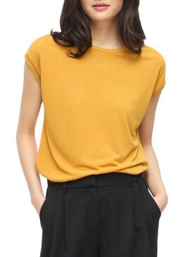 Maglietta Vila Modala gialla per donna