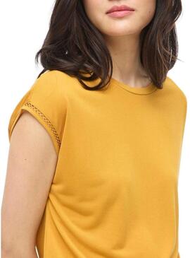 Maglietta Vila Modala gialla per donna