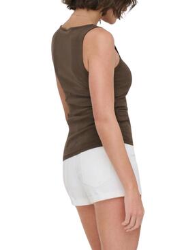 Maglietta Only Malia marrone per donna