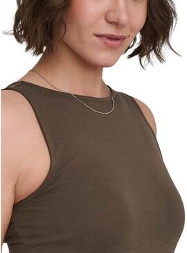 Maglietta Only Malia marrone per donna