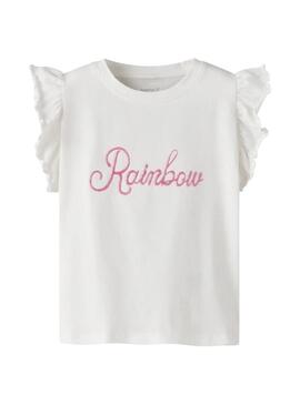 Maglietta Name It Dybba bianca per ragazza