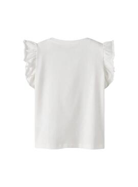 Maglietta Name It Dybba bianca per ragazza