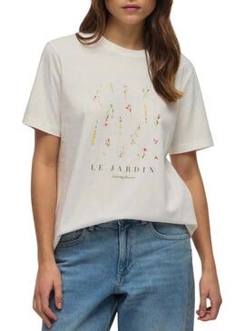 Maglietta Vila Sybil bianca per donna.