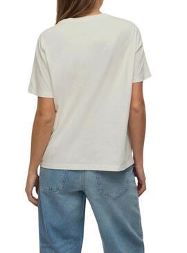 Maglietta Vila Sybil bianca per donna.