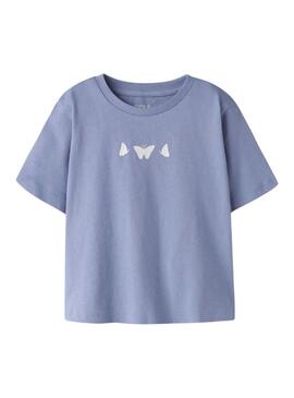 Maglietta Name It Futia blu per bambina