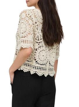 Maglietta Only Waterly beige per donna