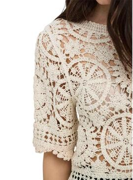 Maglietta Only Waterly beige per donna