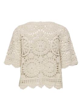 Maglietta Only Waterly beige per donna