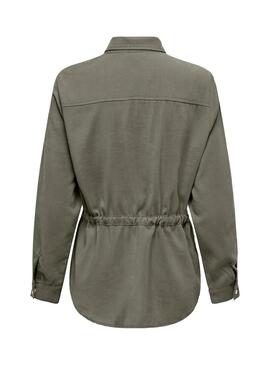 Camicia sovrapposta Only Laris verde per donna