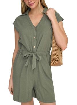 Scimmia corta Only Goa verde per donna