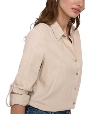 Camicia Only Goa beige per donna