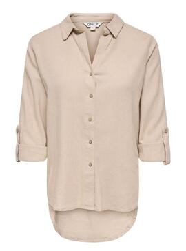 Camicia Only Goa beige per donna