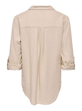 Camicia Only Goa beige per donna