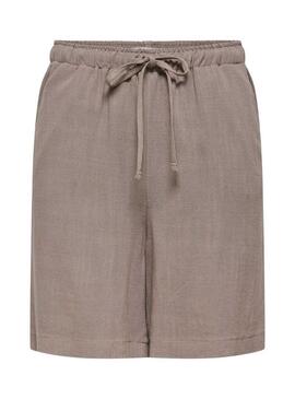Bermudas Only Siesta beige per donna