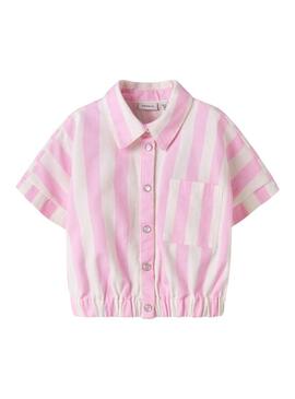 Camicia Name It Friba rosa per bambina