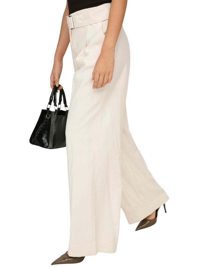 Pantaloni bianchi Only Tila da donna.