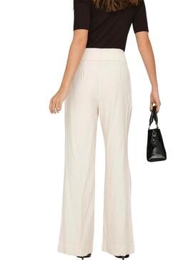 Pantaloni bianchi Only Tila da donna.