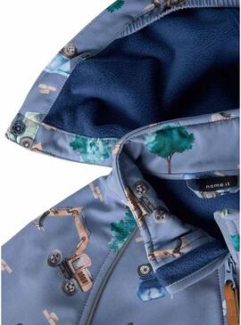 Giacca Name It Alfa escavatori blu per bambino