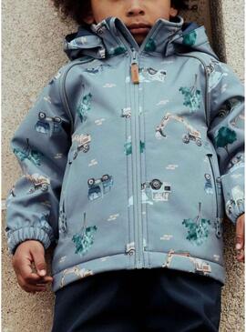 Giacca Name It Alfa escavatori blu per bambino