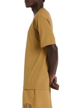 Maglietta New Balance Logo mostarda per uomo
