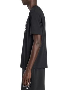 Maglietta New Balance Logo nera per uomo