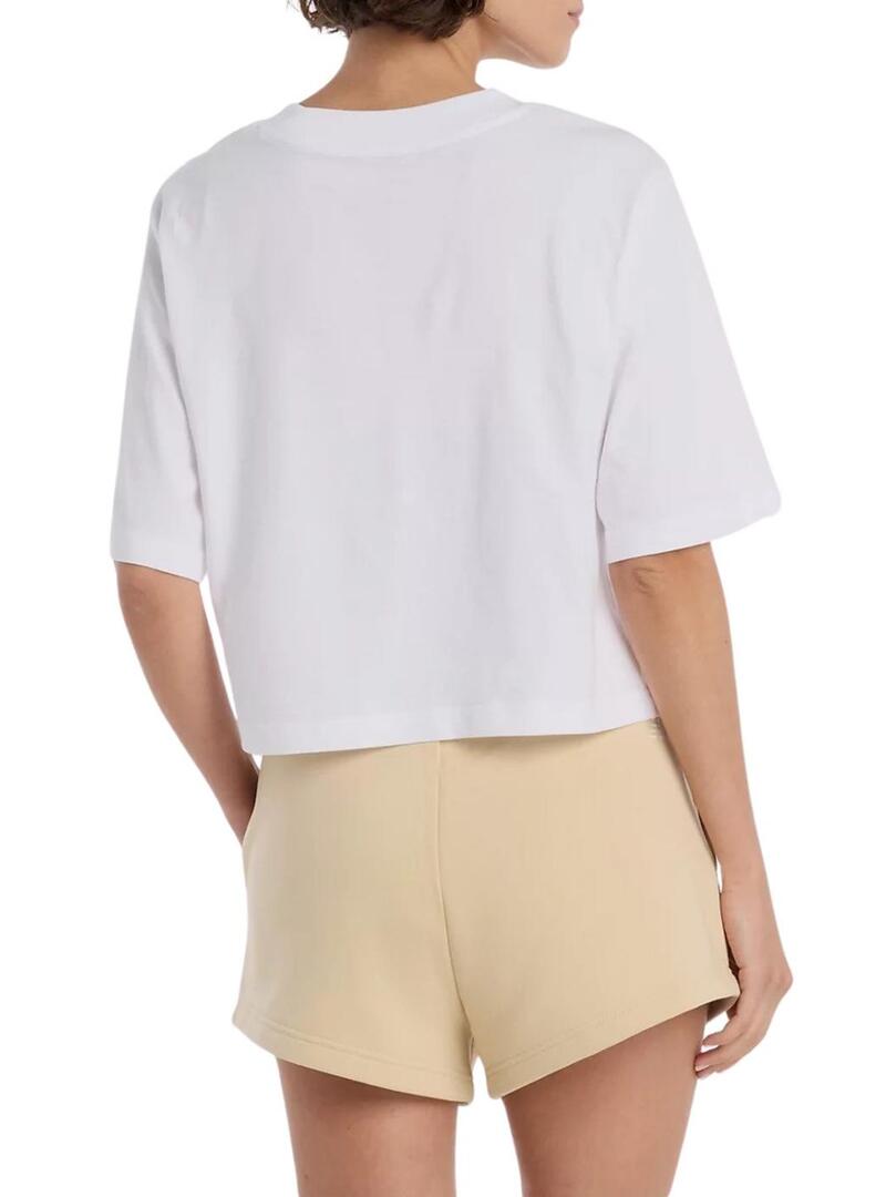 Maglietta New Balance oversize bianca da donna.