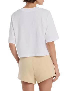 Maglietta New Balance oversize bianca da donna.