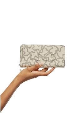 Portafoglio Tous Kaos Icon beige per donna