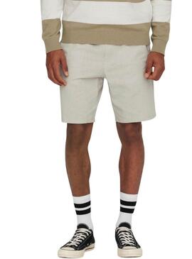 Bermudas Only and Sons Linus beige per uomo