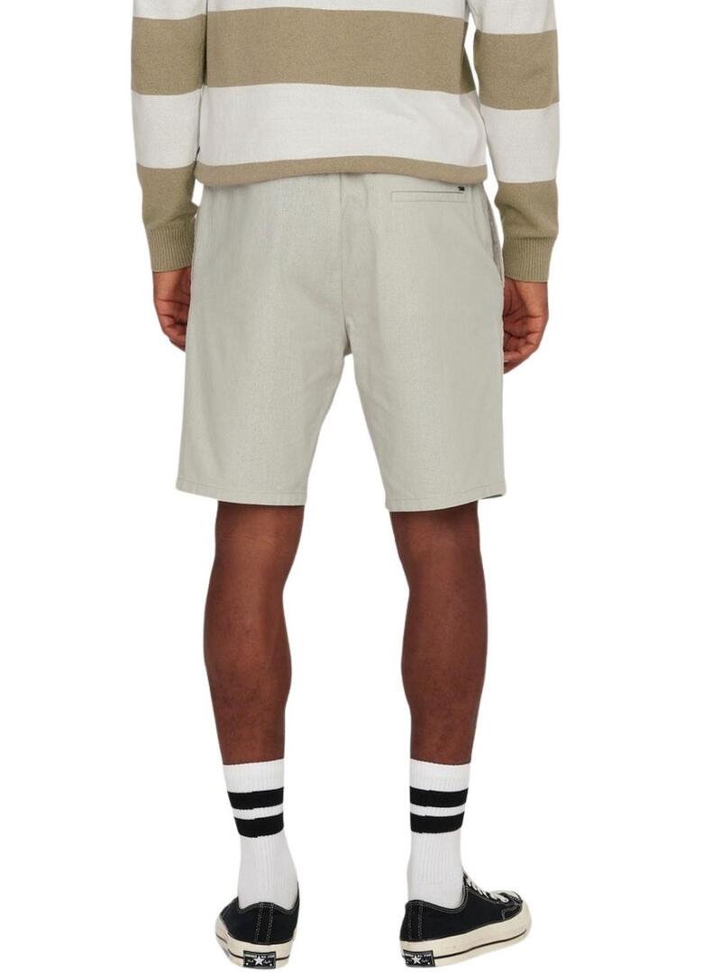 Bermudas Only and Sons Linus beige per uomo