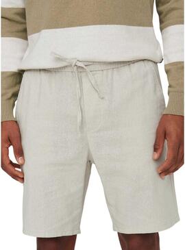 Bermudas Only and Sons Linus beige per uomo