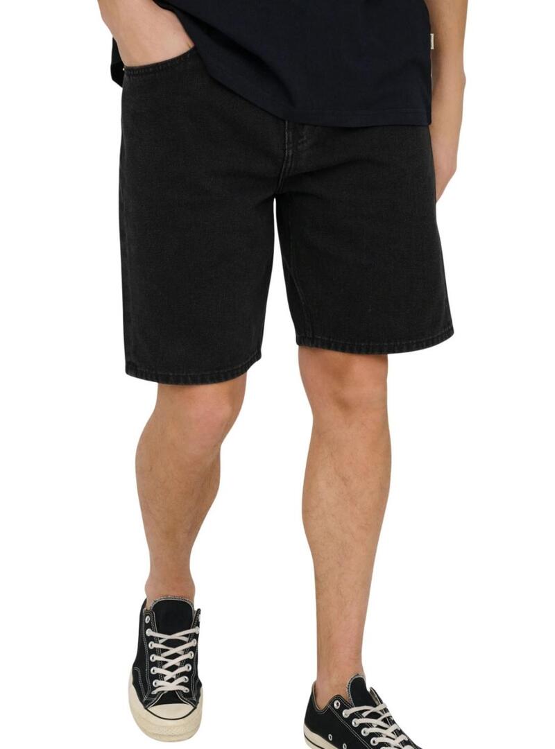 Bermudas Only and Sons Sedge nero per uomo