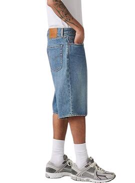 Bermuda di jeans Levis 478 Baggy blu medio per uomo