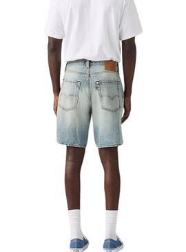 Bermuda in denim Levis 468 Loose blu chiaro per uomo