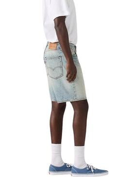 Bermuda in denim Levis 468 Loose blu chiaro per uomo