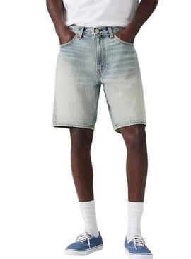 Bermuda in denim Levis 468 Loose blu chiaro per uomo