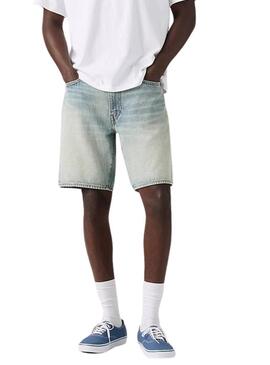 Bermuda in denim Levis 468 Loose blu chiaro per uomo