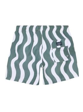 Costume da bagno Silbon waves verde per uomo.