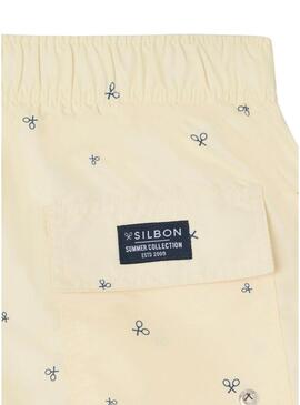 Costume da bagno Silbon con racchette gialle per uomo