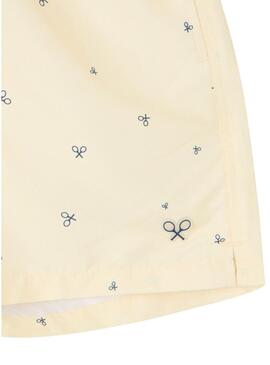 Costume da bagno Silbon con racchette gialle per uomo