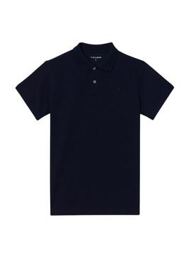 Polo Silbon classico blu scuro per uomo