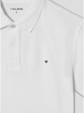 Polo Silbon classico bianco per uomo
