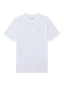 Maglietta Silbon Lettering bianca per uomo